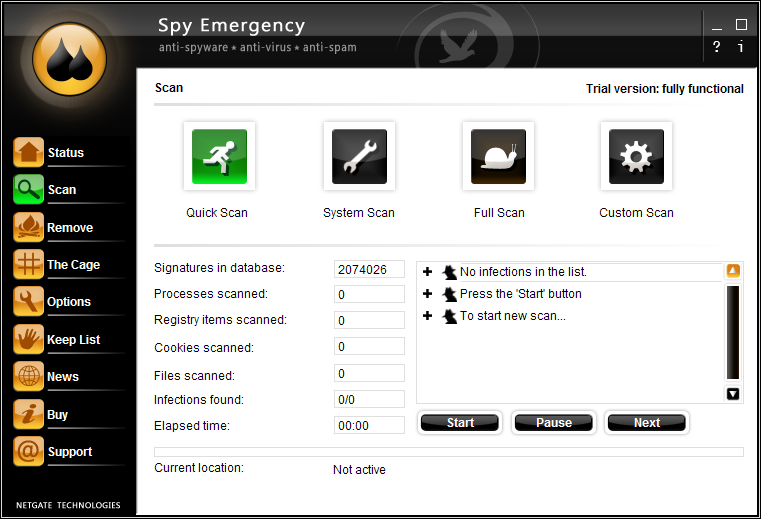 حصريا برنامج Spy Emergency 9.0.205.0 للقضاء على ملفات التجسس بأخر اصدار وعلى اكثر من سيرفر  2010