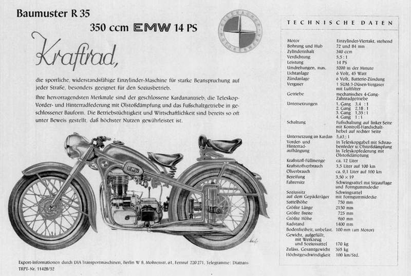 Essai (actuel) EMW R35/3 de 1952 1952-210