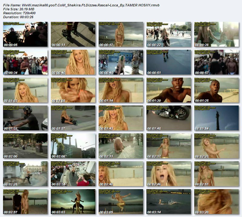   كليب - Shakira Ft. Dizzee Rascal - Loca - ديفيدي كواليتي بحجم 16 ميجا :: لينكات مباشرة على اكثر من سيرفر  Tamer17