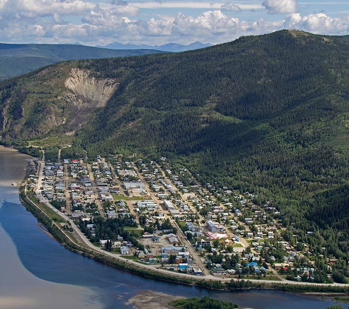 Dawson City, ville témoin de la ruée vers l'or du Klondike. Dawson10