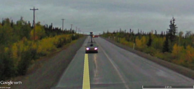 STREET view : Deux Google car qui se suivent, Territoires du Nord Ouest, CANADA Dd13