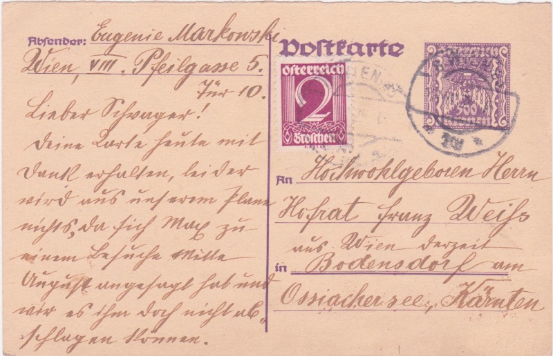 Postkartenserie "Quadratischer Wertstempel - Wertziffer im Dreieck" 1922-24 - Seite 4 1925vi10