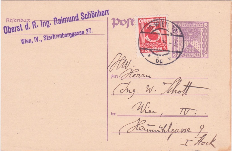 Postkartenserie "Quadratischer Wertstempel - Wertziffer im Dreieck" 1922-24 - Seite 4 1925xi10