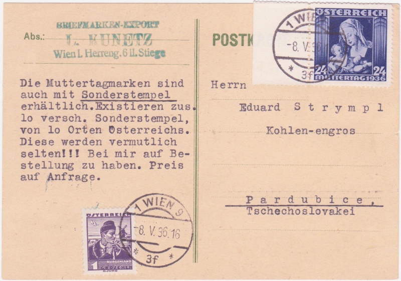 Osterreich - Österreich 1925 - 1938 1936ma10