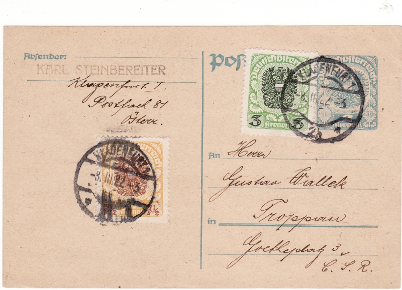 Postkartenserie "Neuer Wappenadler", Inschrift "Deutschösterreich" - Seite 2 Img41