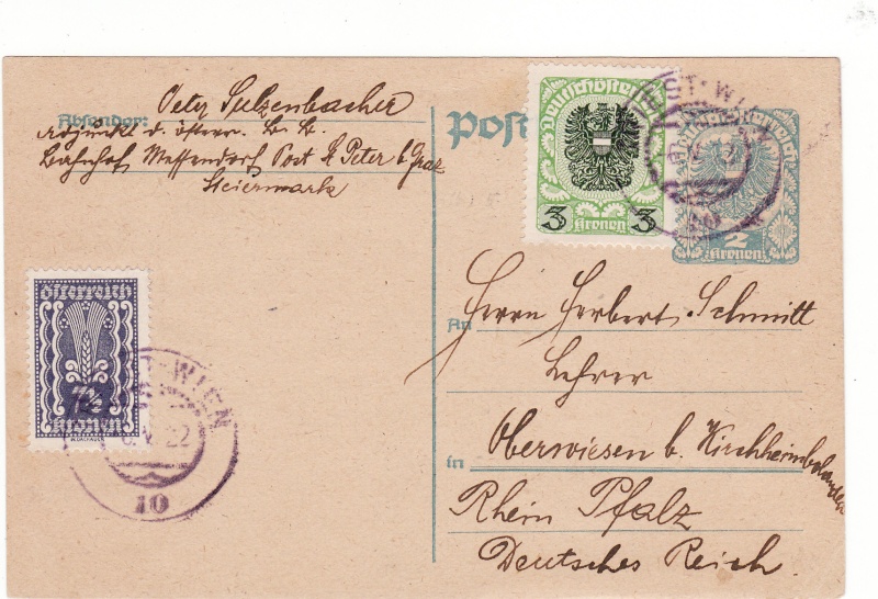 Postkartenserie "Neuer Wappenadler", Inschrift "Deutschösterreich" - Seite 2 Img44