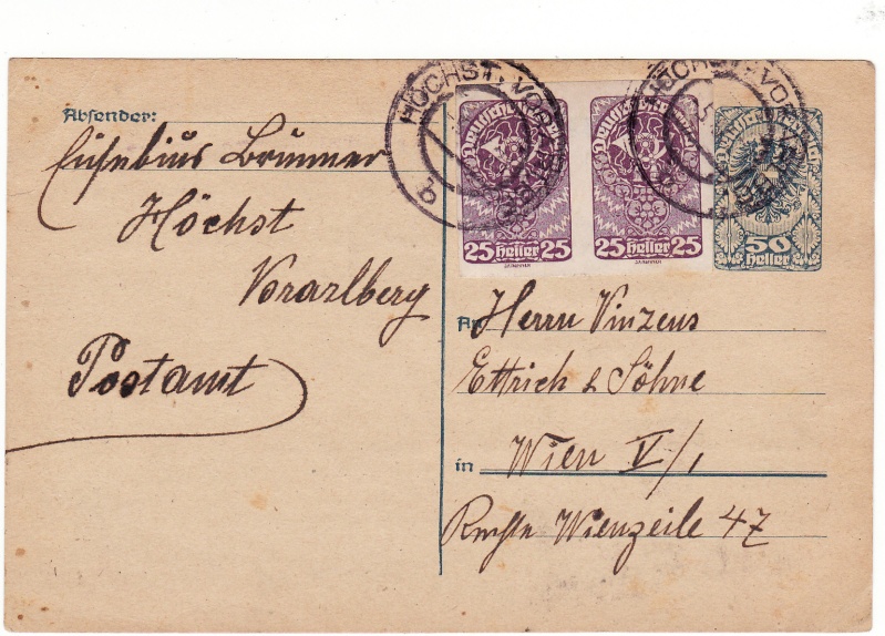 Postkartenserie "Neuer Wappenadler", Inschrift "Deutschösterreich" Img_0023