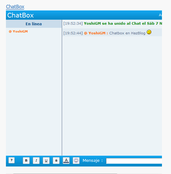 Integrar el Chatbox de tu Foro en el Blog Chatbo12