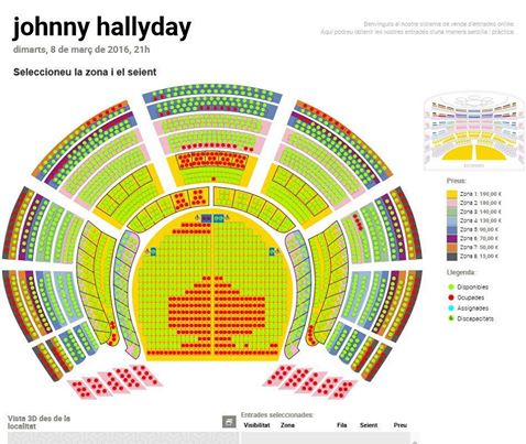 La clau.net : 1er concert de Johnny Hallyday à Barcelone, le 8 mars 2016 12193410