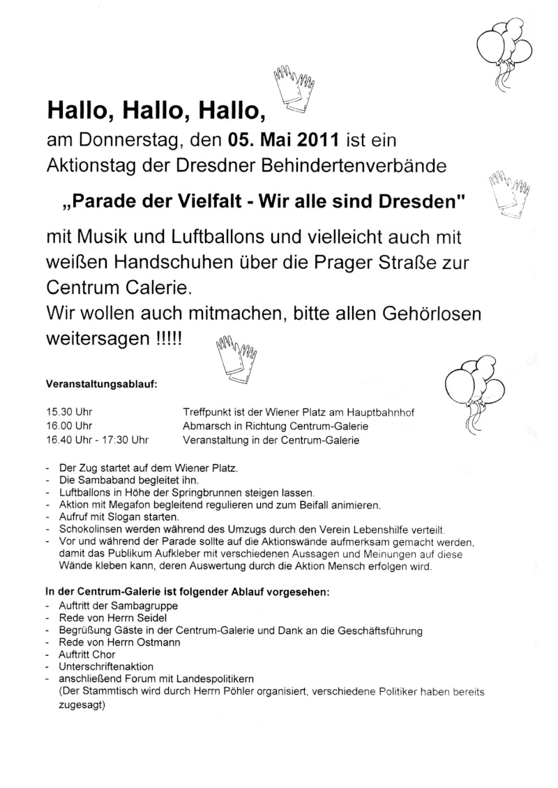 "parade der Vielfalt - Wir alle sind Dresden" am 5.mai 2011 20164910