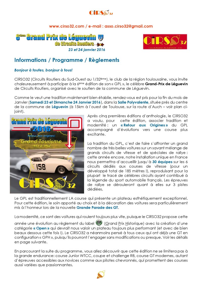 GPL 2016 : le programme des rejouissances 1progr11