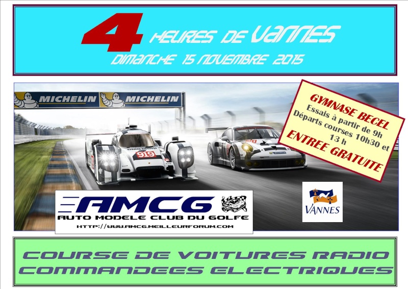 4 h de Vannes 2015 - course d'endurance électrique Affich10