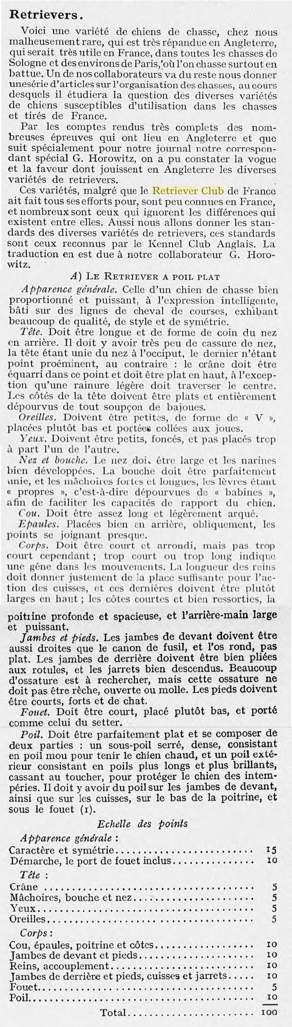 Standard du Retriever à poil plat en 1922... Retri_10