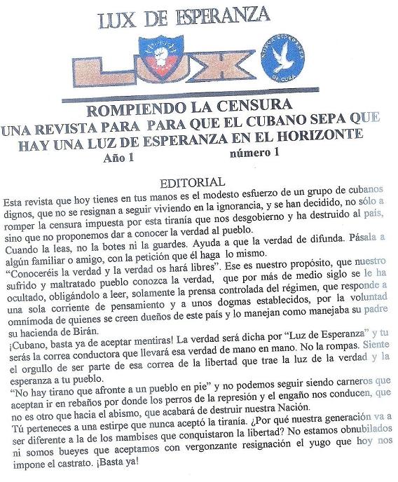 "LUX DE ESPERANZA" EN LAS CALLES DE CUBA Luxdee10
