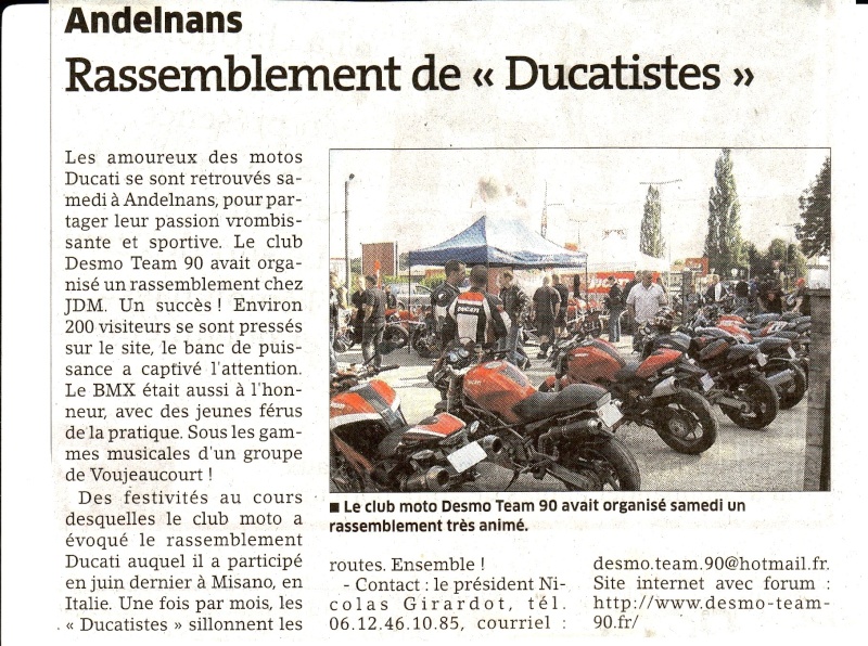 04/09/2010 : Rassemblement Motards organisation DESMOteam 90 Articl10