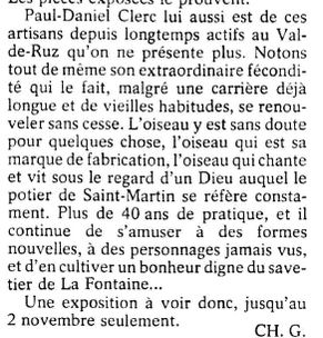 Céramique bleue  de  Poterie Paul Daniel  Clerc à Chézard-Saint-Martin -Suisse Poteri10