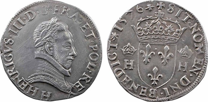 Quelle année pour ce teston de Henri III ? 14555410