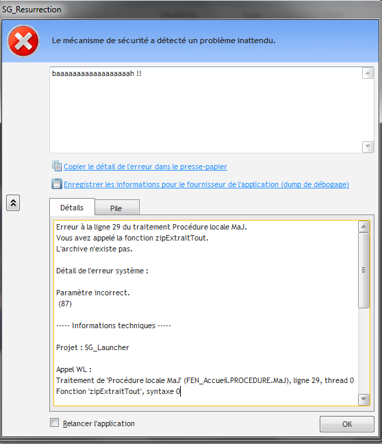 SGLauncher V2 ENFIN COMPATIBLE WINDOWS SEVEN Bug10