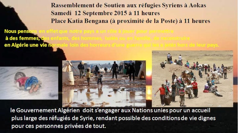 Rassemblement de Soutien aux réfugies Syriens à Aokas Samedi  12 Septembre 2015  - Page 2 110
