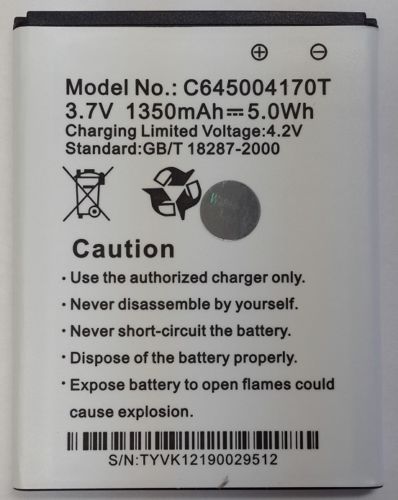 BLU Adanvance 4.5 A310 Battery C645004170T 121