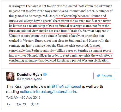 UKRAINE FAILED ATTEMPT TO "BREAK RUSSIA"? KISSINGER WARNS U.S. "STOP BACKING KIEV AT ALL COSTS" Screen14
