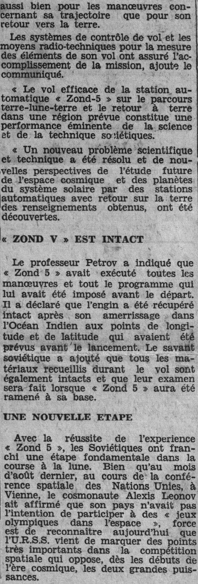 14 septembre 1968 - Zond 5 - survol lunaire et retour réussi 68092411