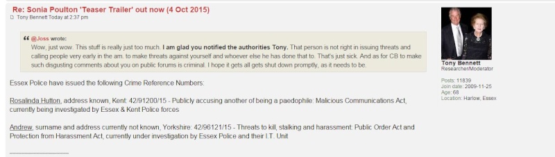 DISSENTION IN THE RANKS ON CANDYFLOSS'S ANTI-FORUM?  BENNETT RATCHETING UP THE ANTE? Bennet12