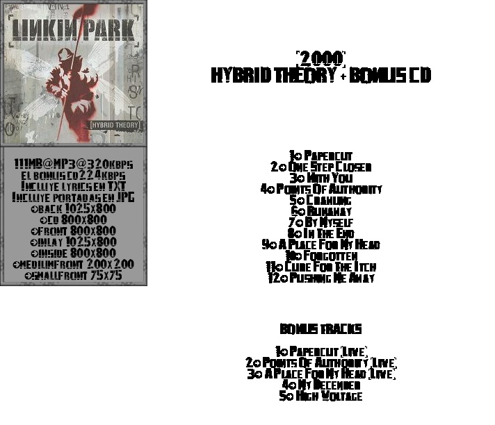 Linkin Park Complete Discography INCLUDING CDs & DVDs Ce227710