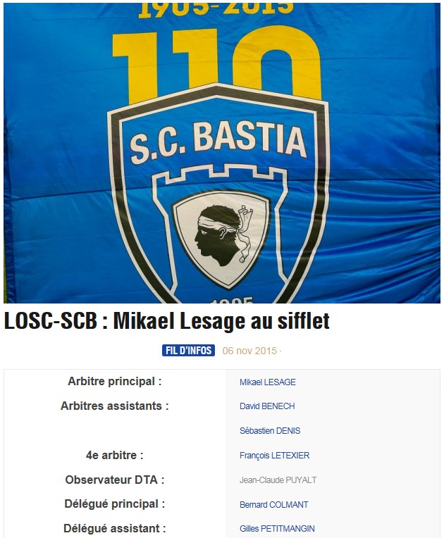 Avant match : Lille - Bastia S104