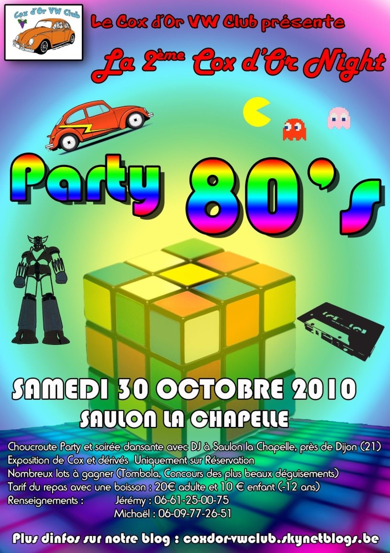 2ème Cox d’Or Night "Party 80’s" le Samedi 30 Octobre 2010 à Saulon la Chapelle (21) Affich11