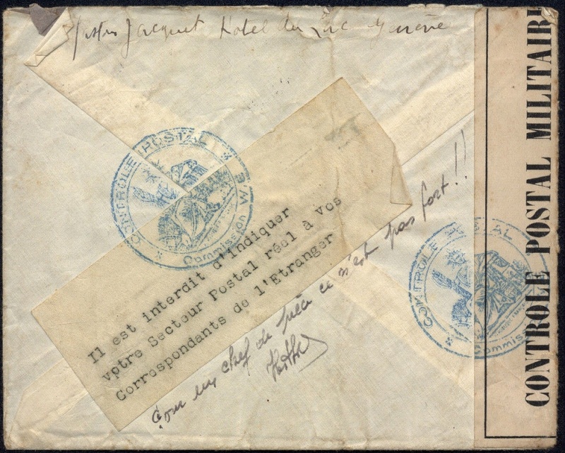 1940 Etiquette interdiction d'indiquer le secteur postal 1940_c11