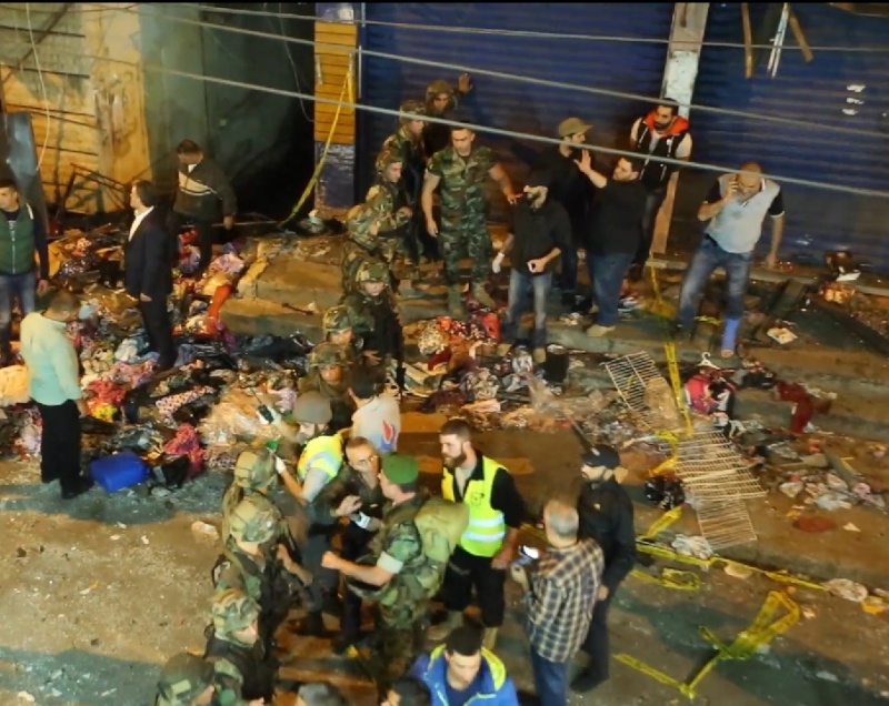 تفجيران انتحاريان يخلفان مجزرة في الضاحية الجنوبية في بيروت 2011