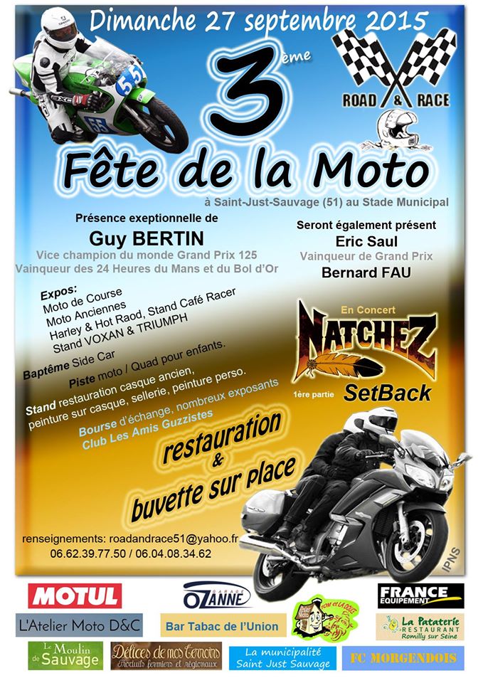 Fête de la moto Saint  51Just Sauvage 11402910