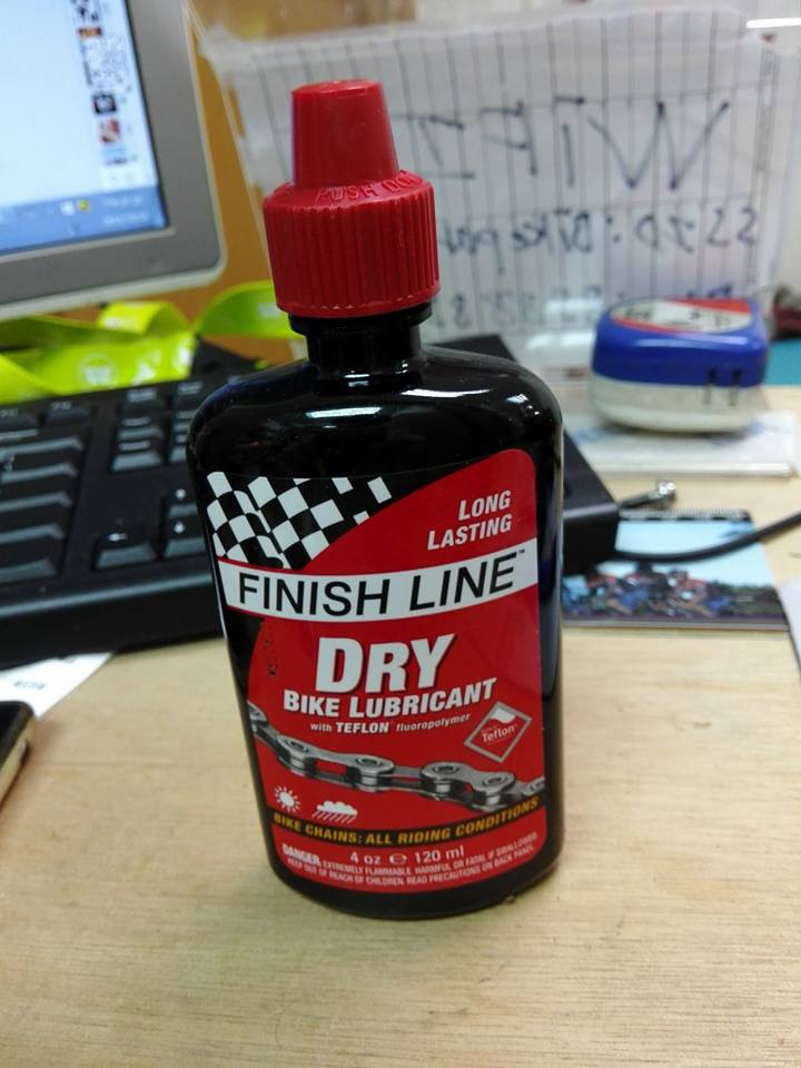 100%新，美國版終點線 FINISH LINE 紅蓋120ML 干性 特氟龍鏈條油 潤滑劑 12141510