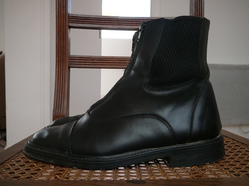 [color=red]Boots cuir noir, [u]excellent état[/u]- t38[/color] P1030110