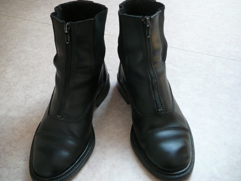 [color=red]Boots cuir noir, [u]excellent état[/u]- t38[/color] P1030114