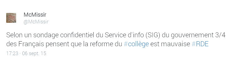 Les trois quarts des Français condamneraient la réforme du collège ! Screen18