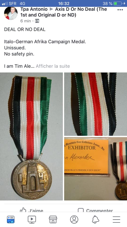 Médaille Afrikakorps 54353410