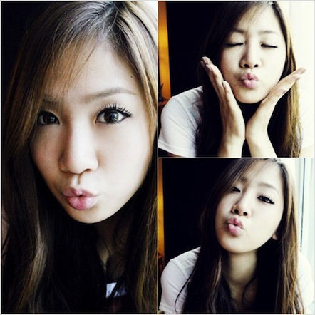 SISTAR’s Soyu puckers up for a kiss through her recent selca 20100911