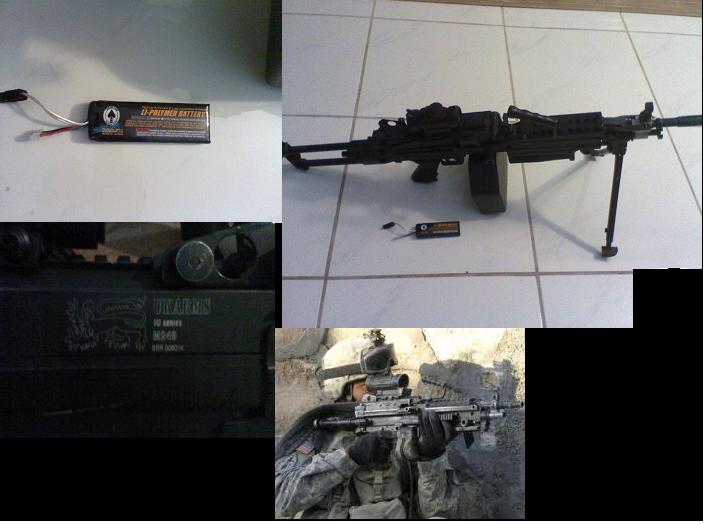 m249 PARA SAW / WITH RED DOT AND 11.1V LIPO SOCOM BATTERY Saw10
