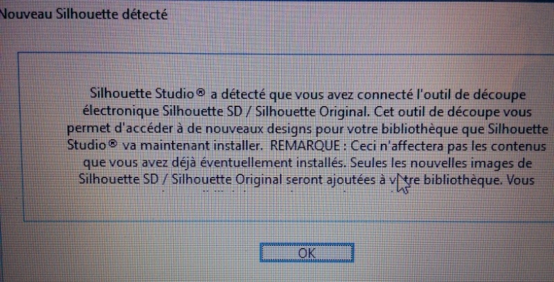 silhouette studio cesse de fonctionner quand je vais dans ma bibliothèque - Page 2 Messag10