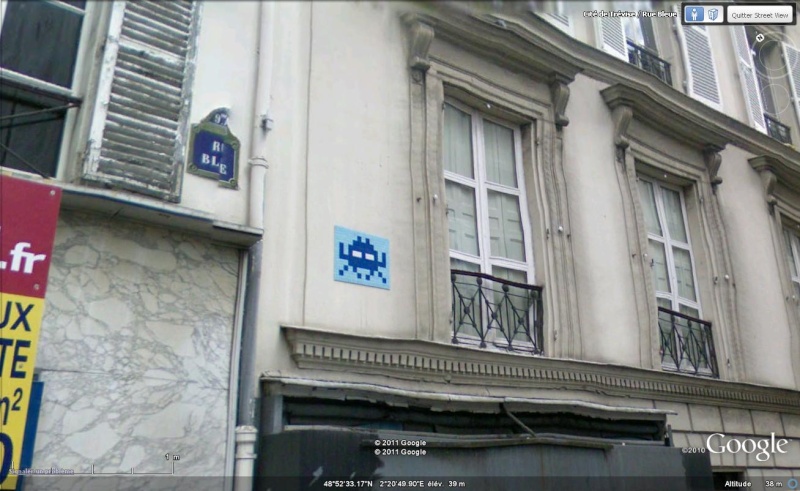 STREET VIEW : l'invasion des Spaces Invaders Inva610