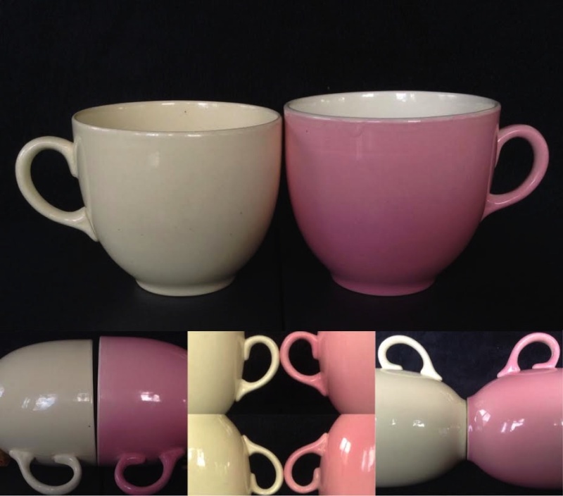 cups - two 532 cups of different sizes, and 803 and 805 saucers 753s10