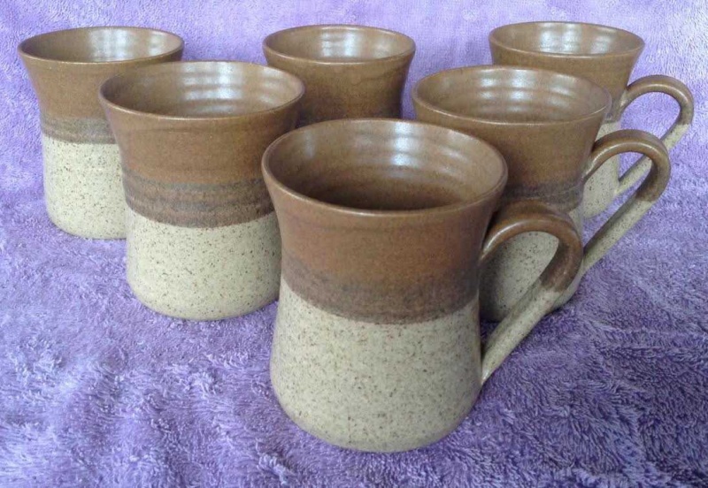 pottery - TWO handpotted Parker Pottery mugs Parker10