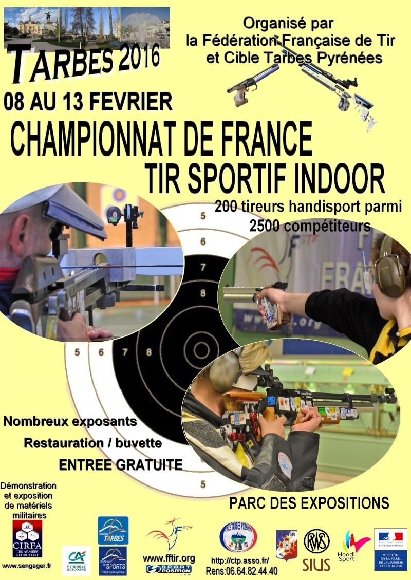 Affiche Championnat de France à Tarbes du 08 au 13/02/2016 Affich11