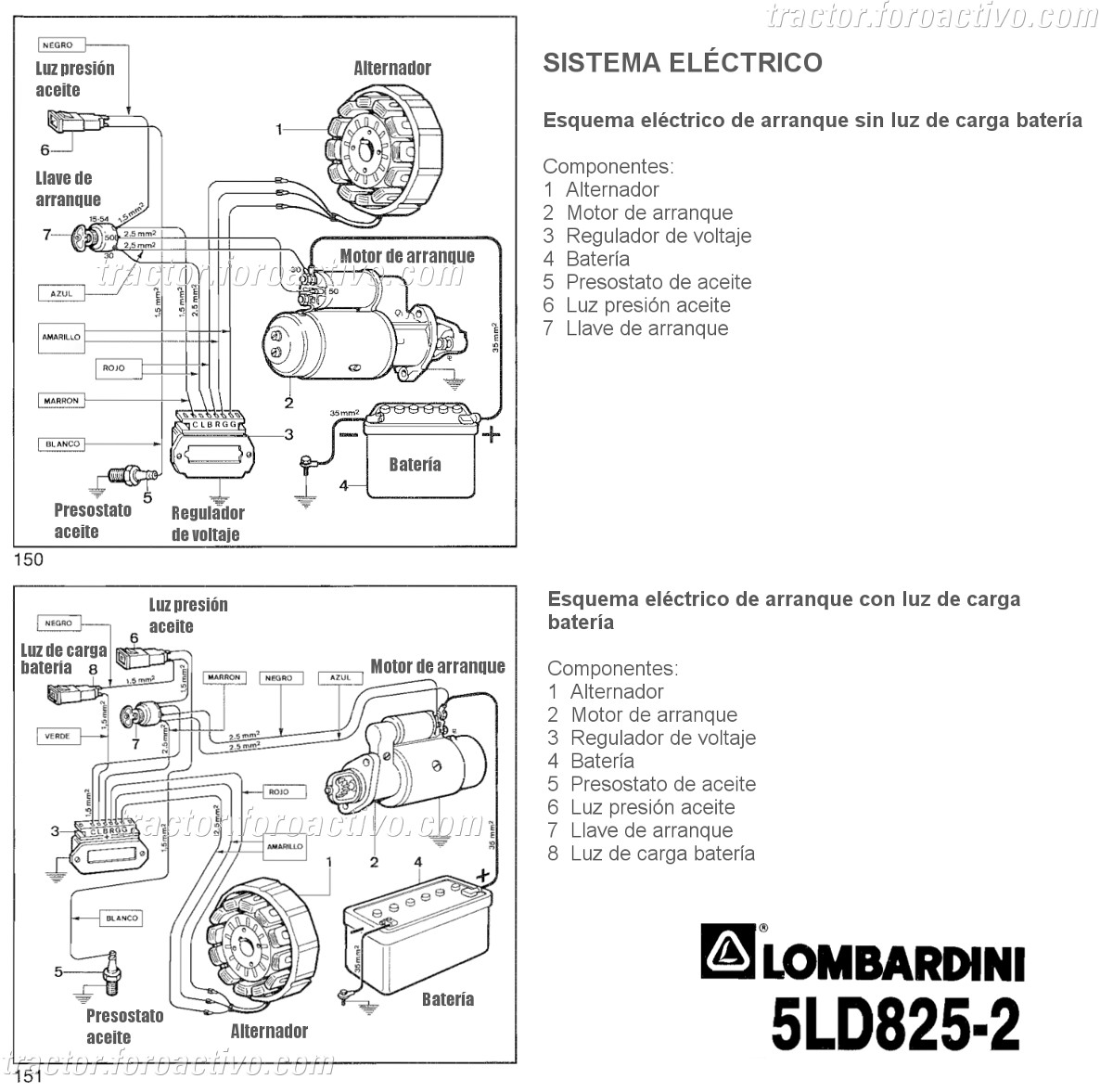 [Agria 9900S (rígido)] ¿Cómo van conectados cables regulador? Lombar13