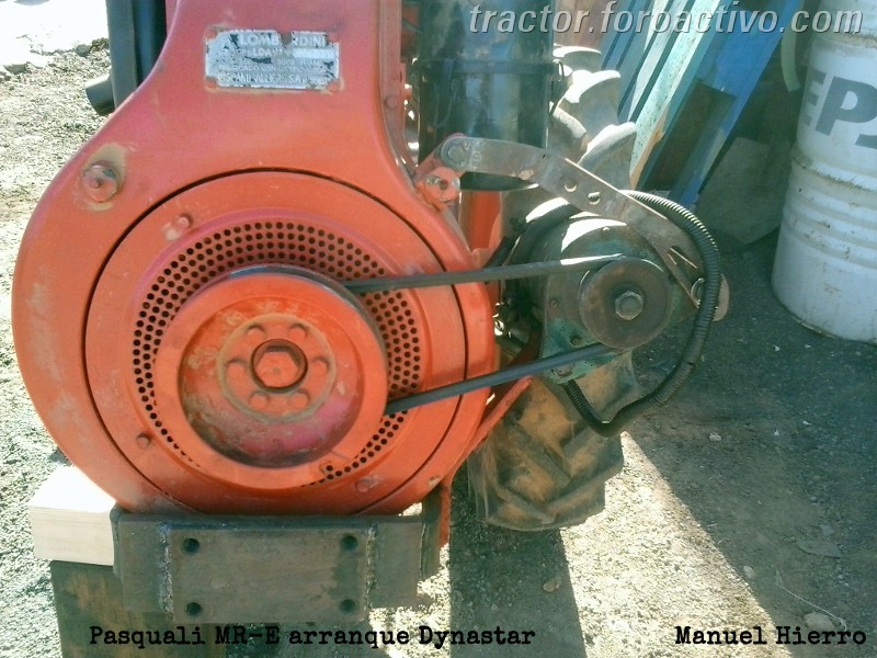 [Motocultor Pasquali MR-E] con descompresor y  Delco-Remy Dynastar 12V Pasqua16