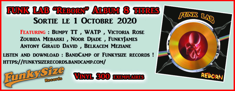 FUNK LAB "Reborn" Album 8 titres Vinyl Bannie11