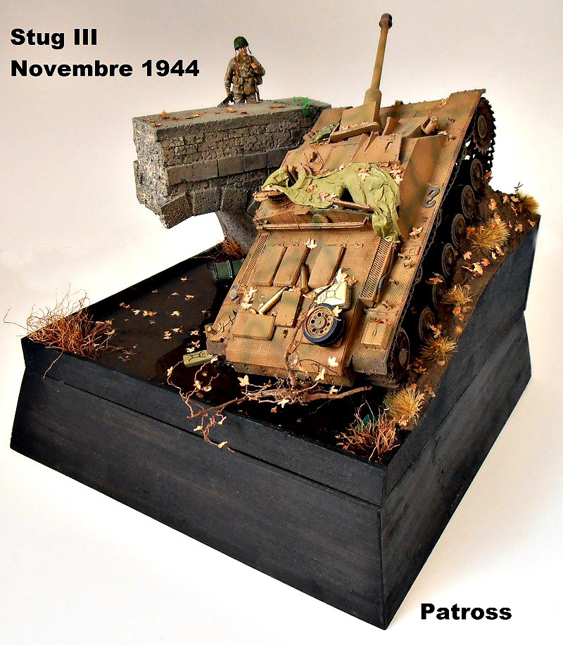 Stug III en mauvaise posture! ( tamiya au 1/35eme ) Pb110533