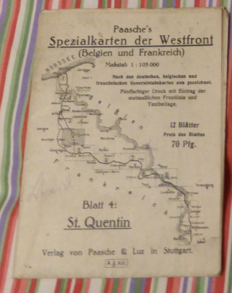 (K) Carte Allemande Front de l'Ouest Saint-Quentin 1917 - VENDU P1010017